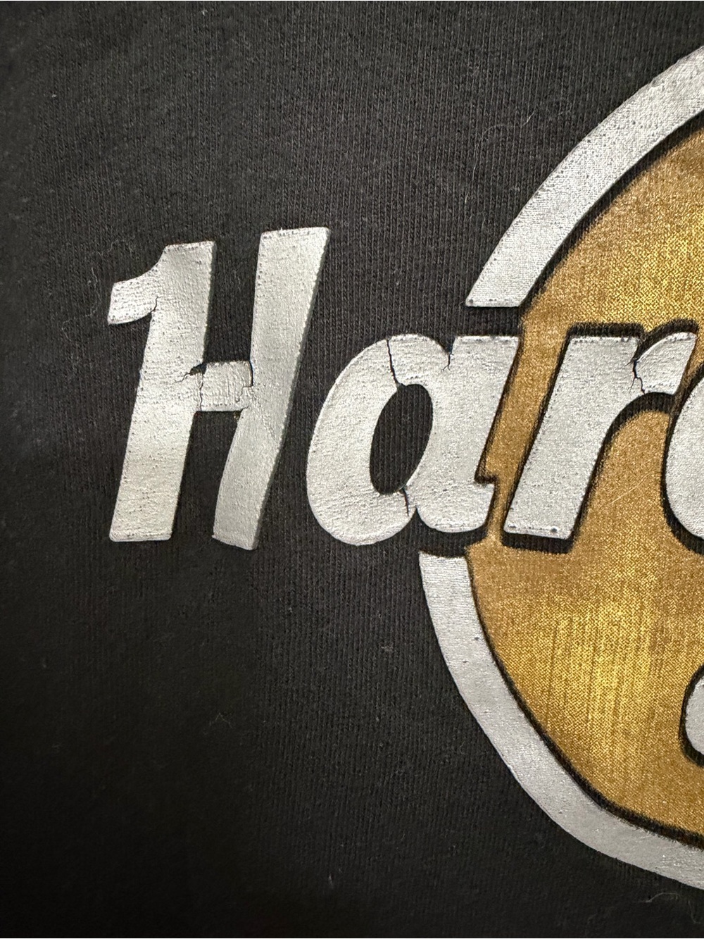 Hard Rock Cafe Black Tee with Yellow Logo - Paris - Picture 4 of 6